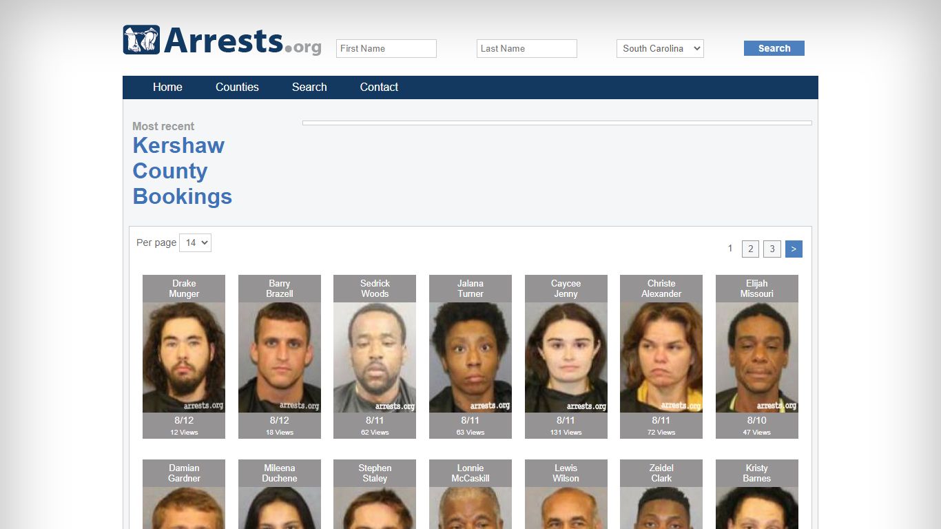 Kershaw County Arrests and Inmate Search